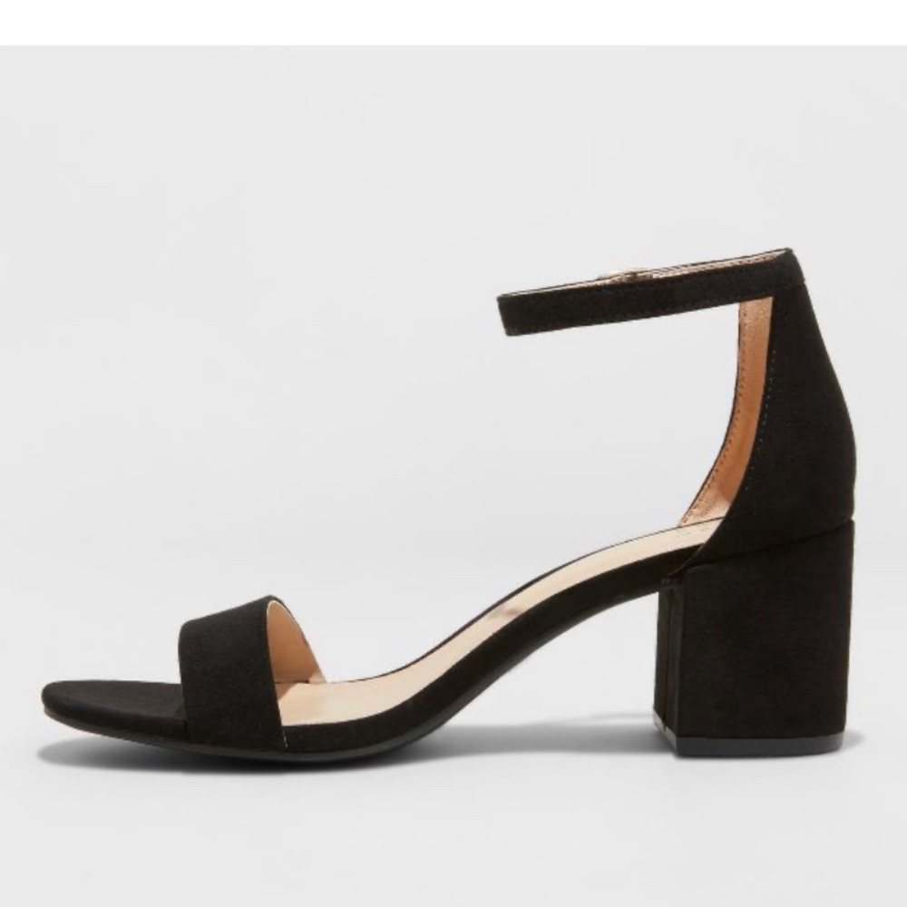 NWT A New Day Michaela Black Block Heels